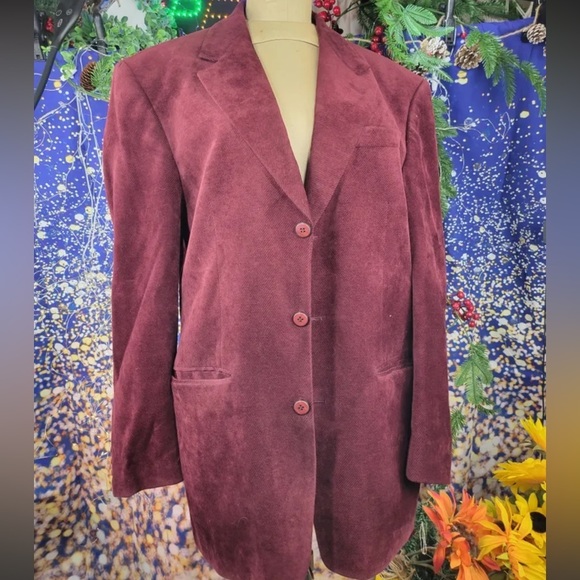 BOULEVARD CLUB Vintage Velvet Corduroy Blazer - Picture 8 of 10
